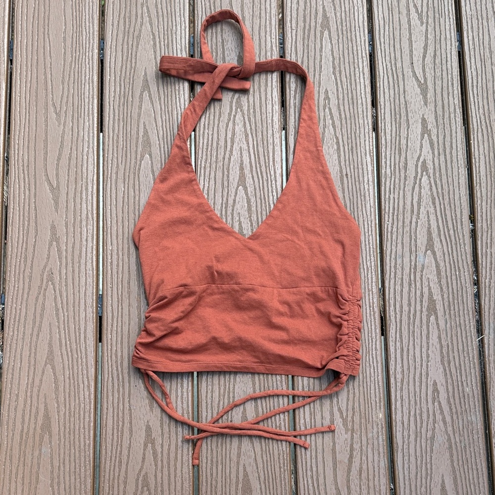Hollister Terracotta Halter Tank Top